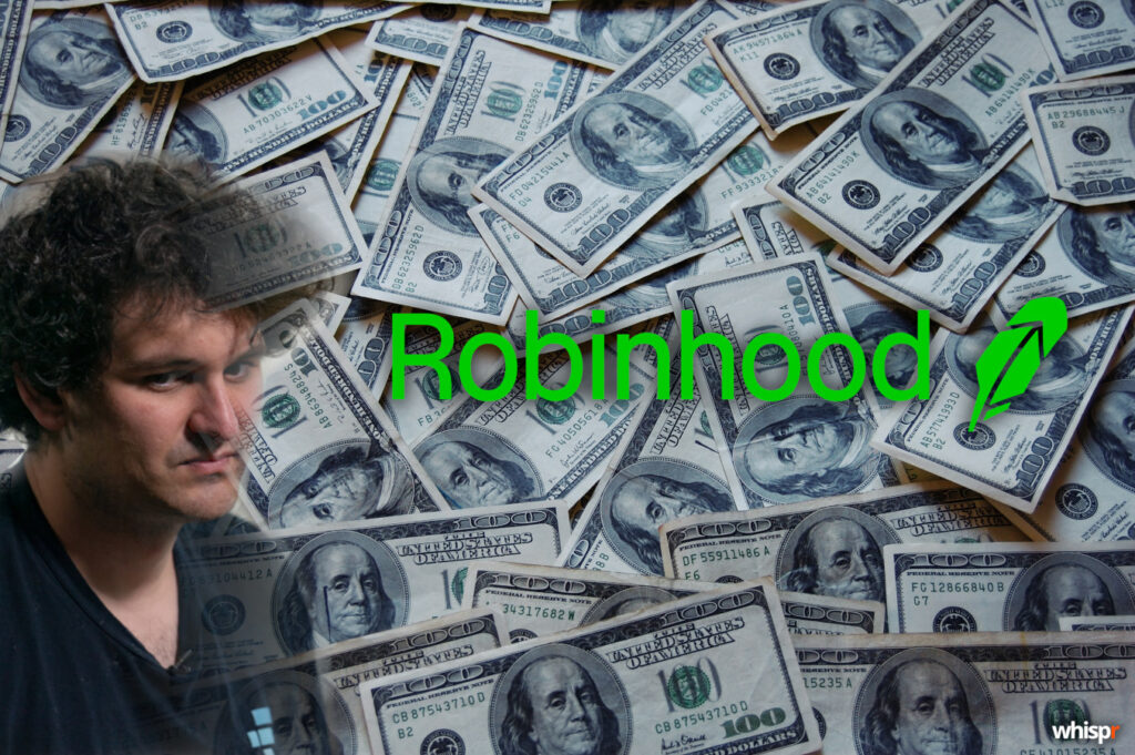 EE.UU incauta $465M en acciones de Robinhood a SBF