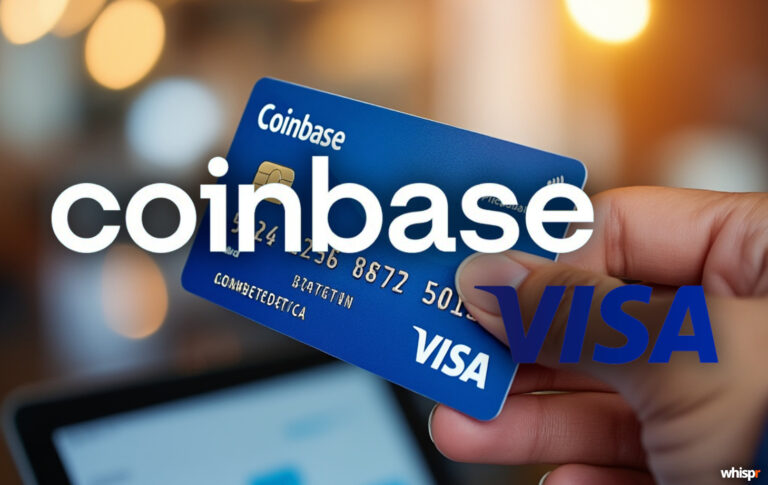 Coinbase y Visa lanzan operaciones cripto instantáneas · WHISPR