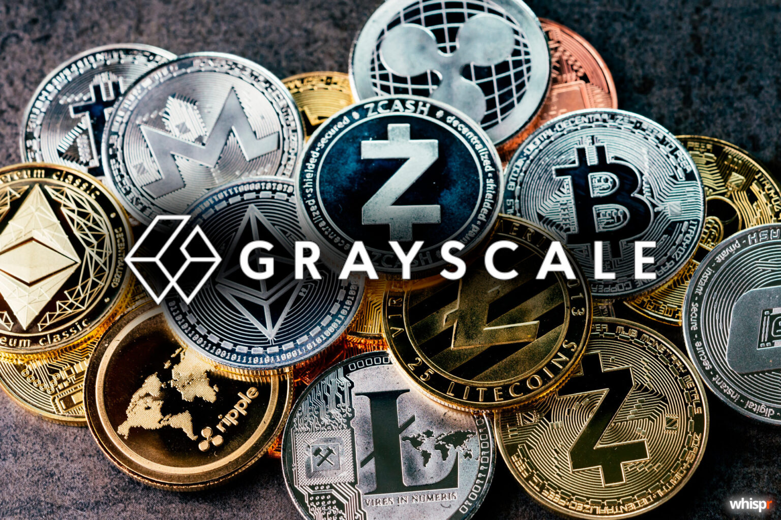 Grayscale presenta su primer ETF multi-criptomoneda · WHISPR