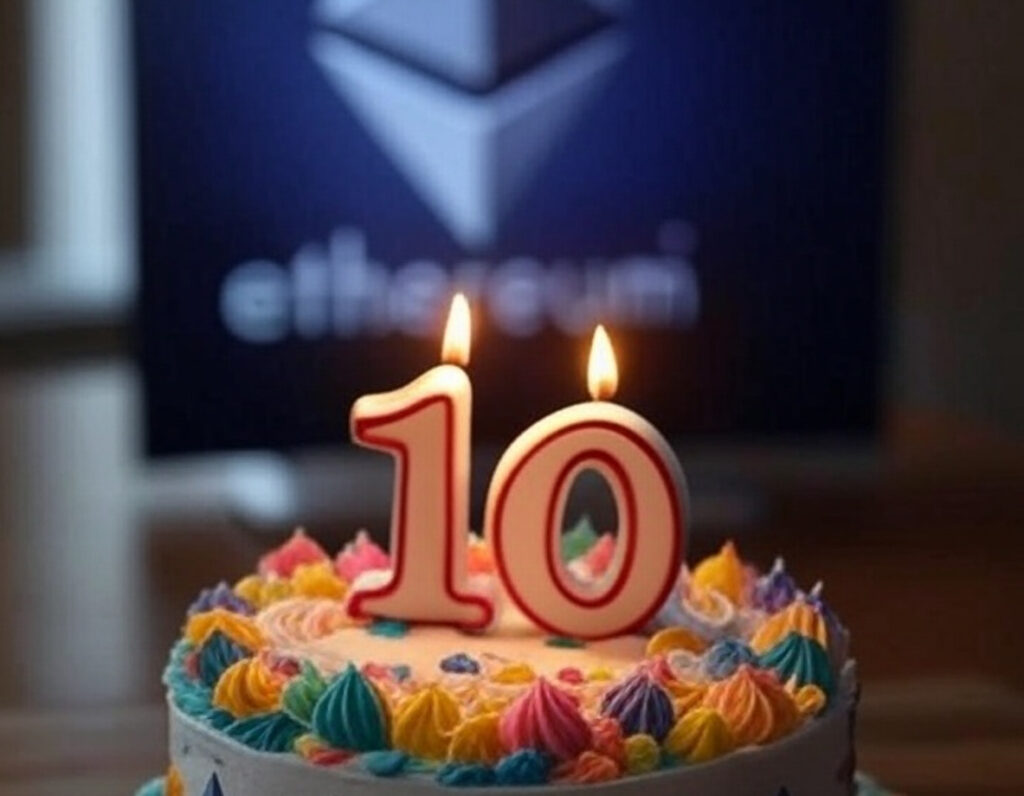 Ethereum celebra su décimo aniversario · WHISPR