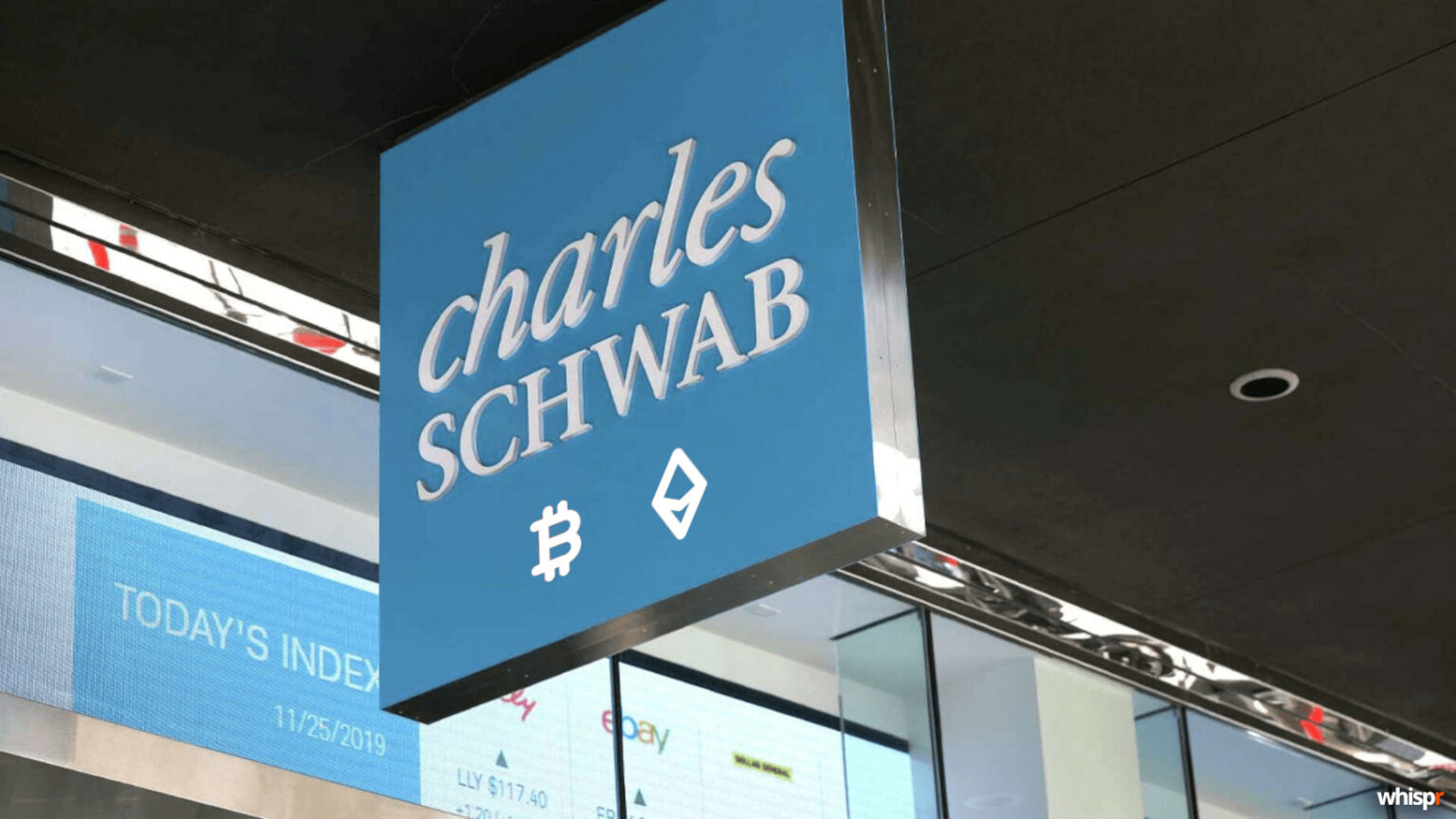 Charles Schwab se lanza al mercado de criptomonedas · WHISPR
