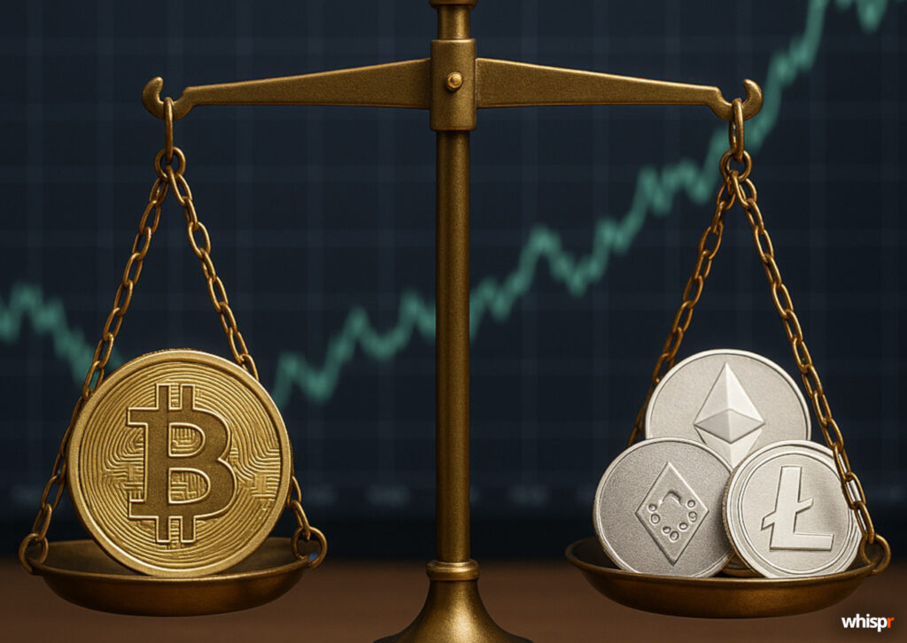 Las altcoins superan el rendimiento de Bitcoin · WHISPR