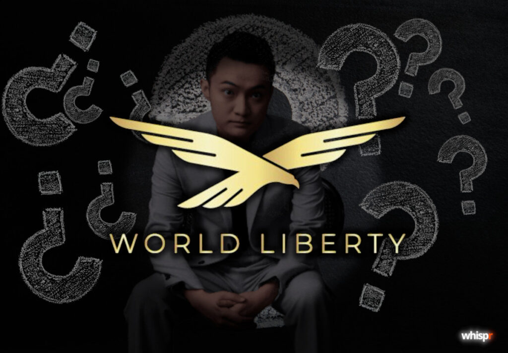 WLFI bloquea la wallet de Justin Sun · WHISPR