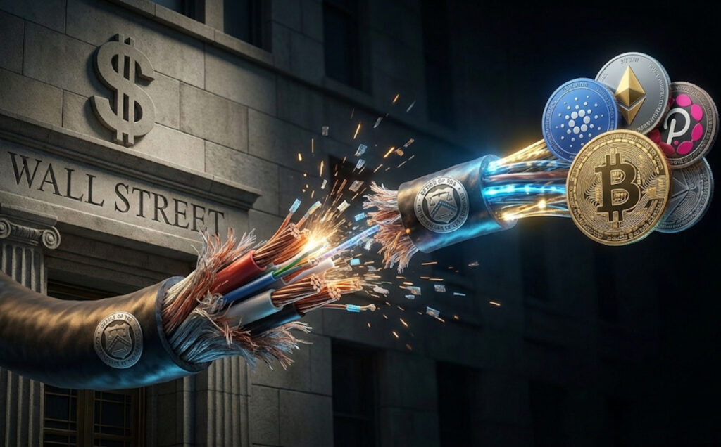 La OCC expone el ‘debanking’ en Wall Street: Bancos bajo la lupa por restringir acceso a cripto y otros sectores La OCC expone el 'debanking' en Wall Street · WHISPR