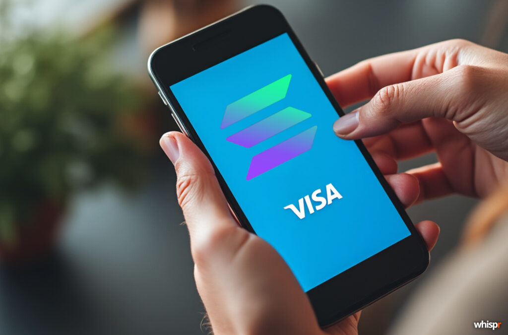 Visa integra USDC en Solana: el gran salto de las stablecoins a la banca tradicional en EE.UU. Visa integra USDC en Solana: las stablecoin a la banca · WHISPR
