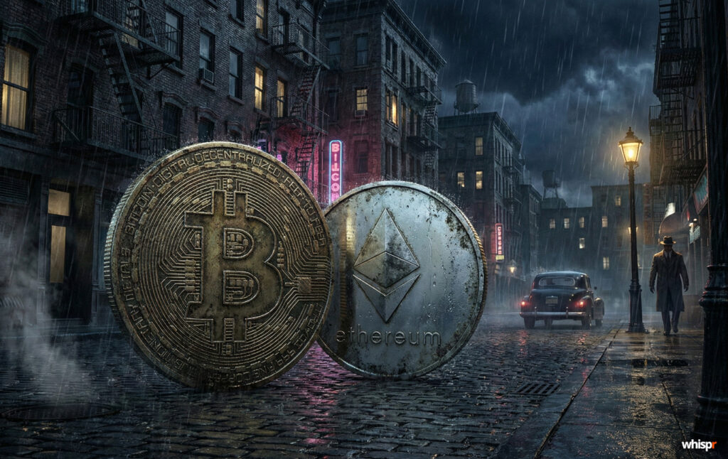 El miedo extremo sacude a Bitcoin y Ethereum · WHISPR