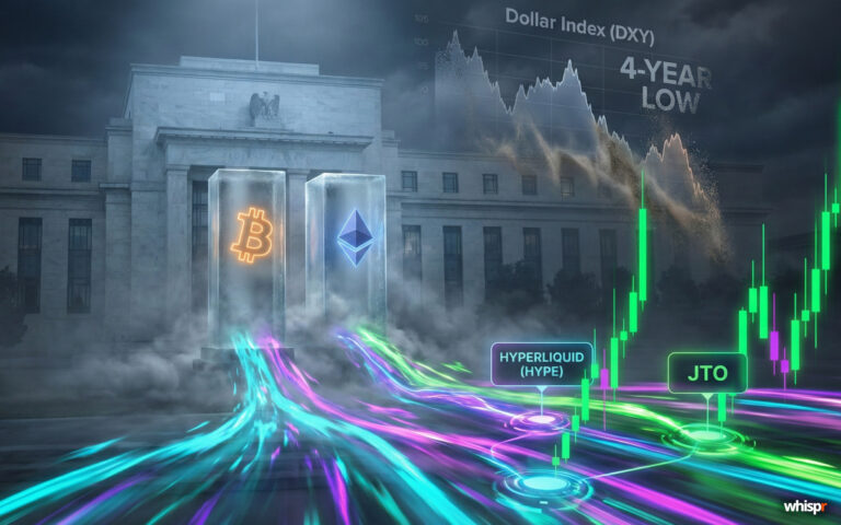 Bitcoin se estanca y el capital gira a altcoins: efecto Fed · WHISPR