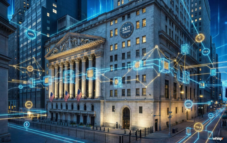El NYSE apuesta por blockchain y acciones tokenizadas · WHISPR