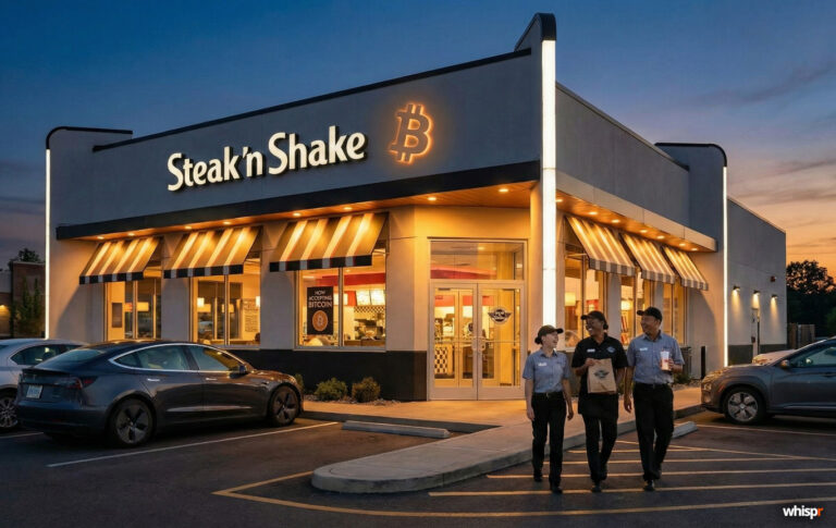 Steak ‘n Shake pagará con Bitcoin a sus empleados · WHISPR