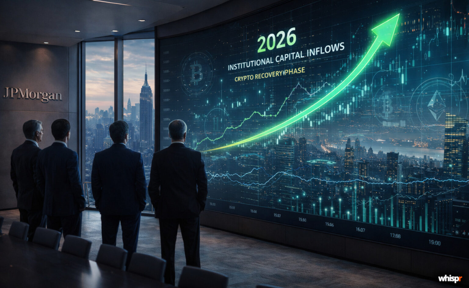 JPMorgan apuesta por 2026 y el capital institucional · WHISPR