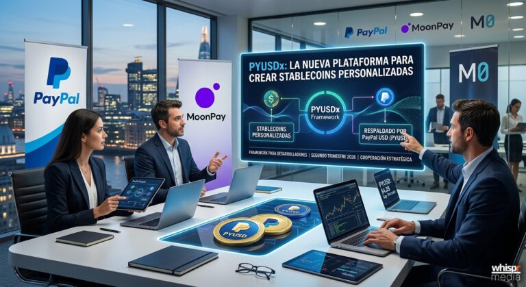 PayPal, MoonPay y M0 lanzan la plataforma PYUSDx · WHISPR