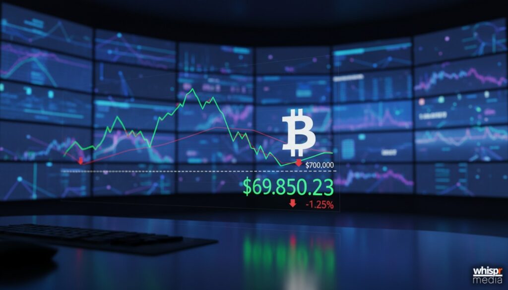 Bitcoin en los $72K: Citi recorta su pronóstico a 112K · WHISPR
