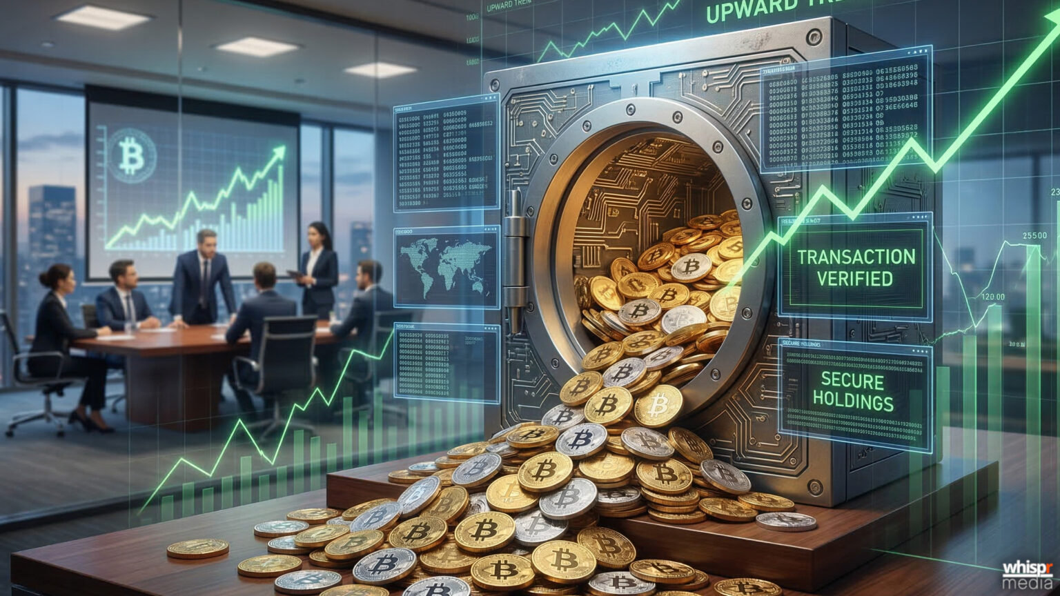 Bitcoin desafía los 76.000 dólares: las ballenas aprietan · WHISPR