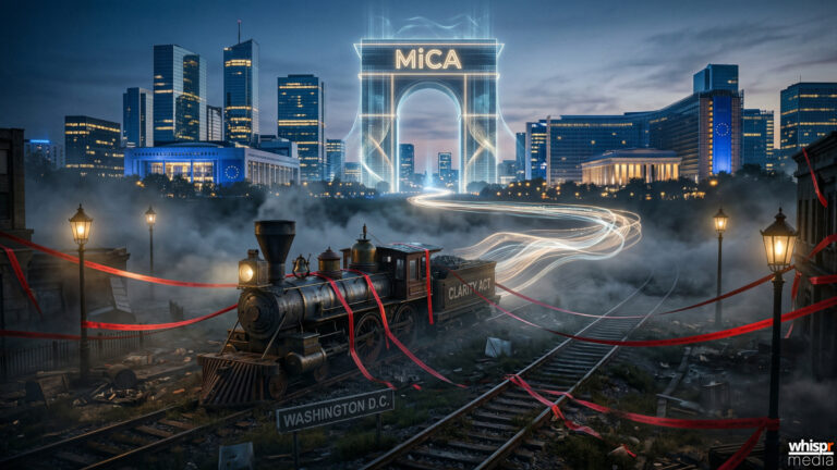 Ley Clarity: EEUU perderla la carrera cripto contra MiCA · WHISPR
