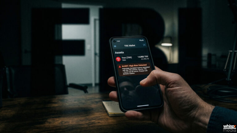 Alerta: estafadores usan el nombre del FBI en Tron · WHISPR
