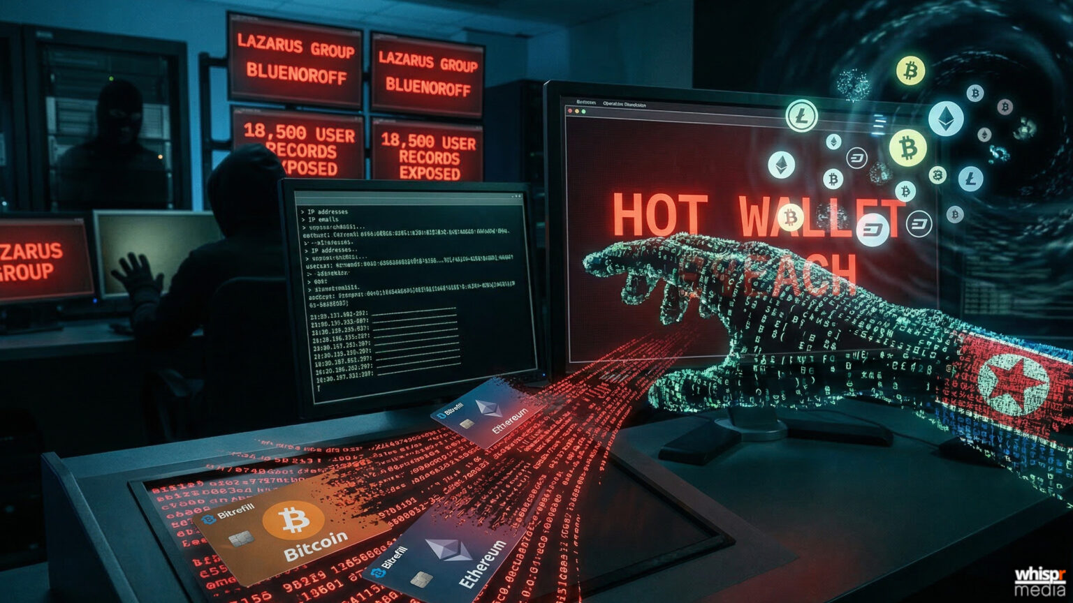 El Grupo Lazarus ataca Bitrefill: así fue el hackeo · WHISPR
