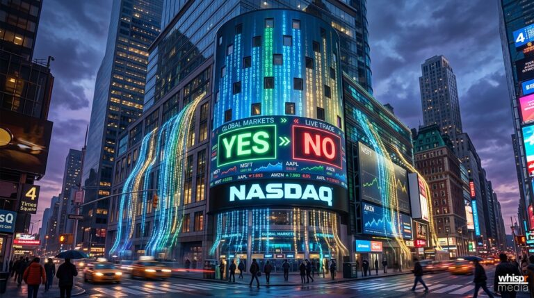 Nasdaq apuesta por los mercados de predicción · WHISPR