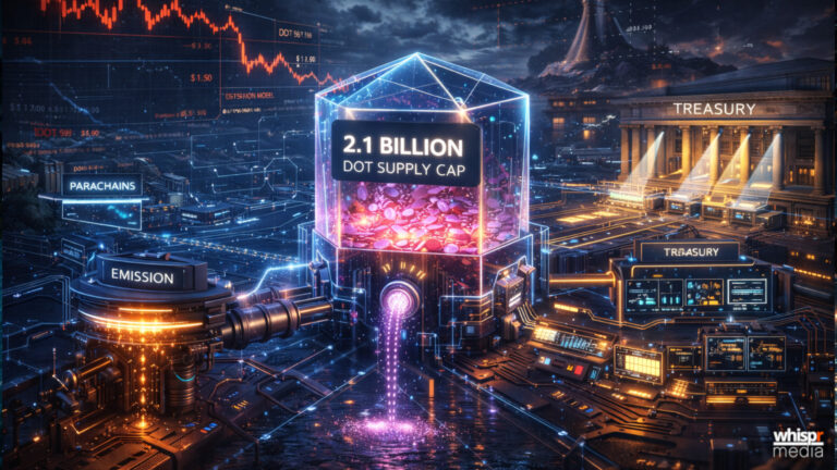 Polkadot: tokenomics con un tope de 2.100M de DOT · WHISPR