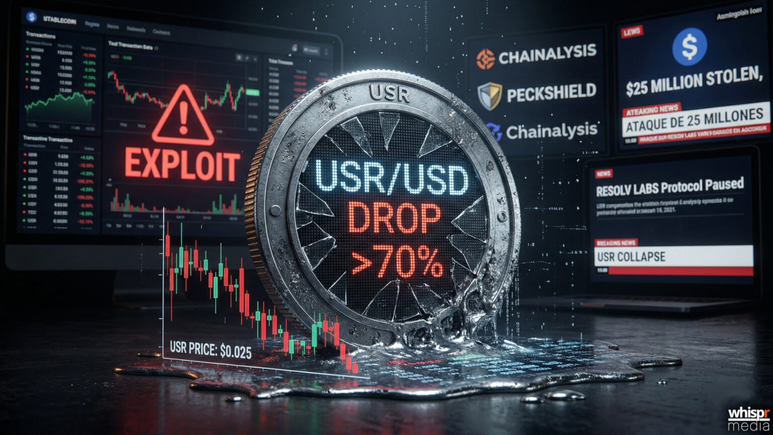 Resolv Labs sufre un ataque de 25 millones de dólares · WHISPR