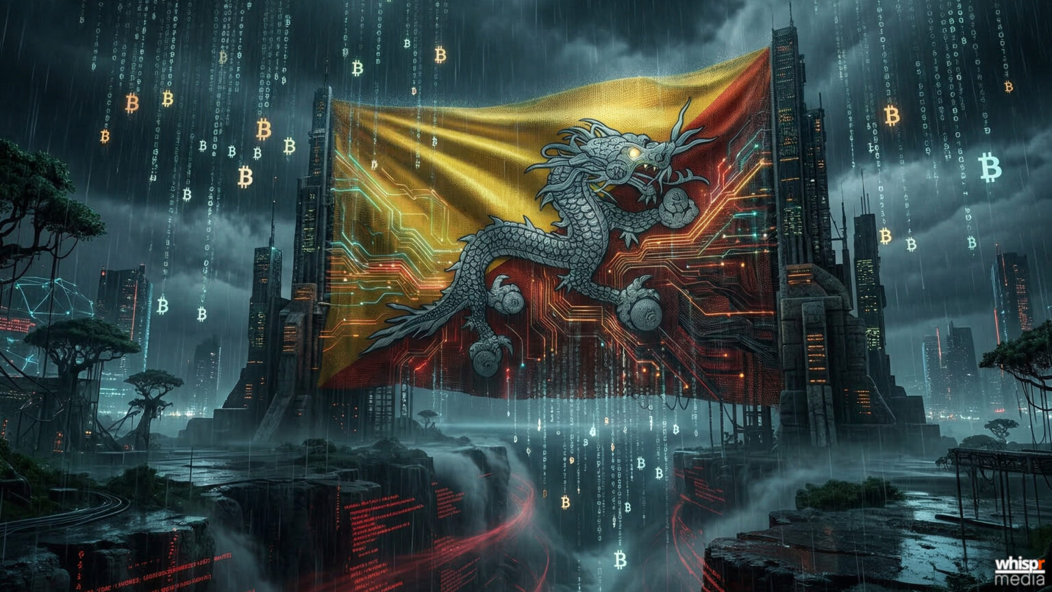 Bután reduce sus reservas de bitcoin en más de un 66% · WHISPR