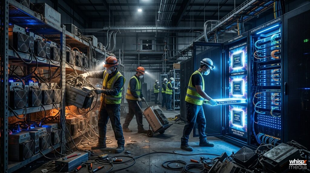 Bitfarms se transforma: de minera de Bitcoin a gigante de la IA Bitfarms: de minera de Bitcoin a gigante de la IA · WHISPR