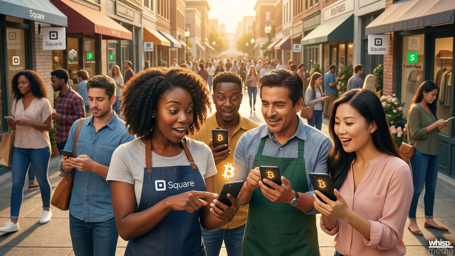 Millones de negocios aceptan Bitcoin gracias a Square · WHISPR