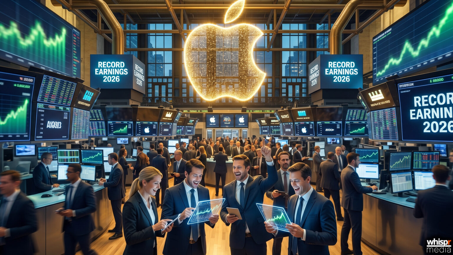 Apple rompe récords: Ingresos récord y objetivos subidos