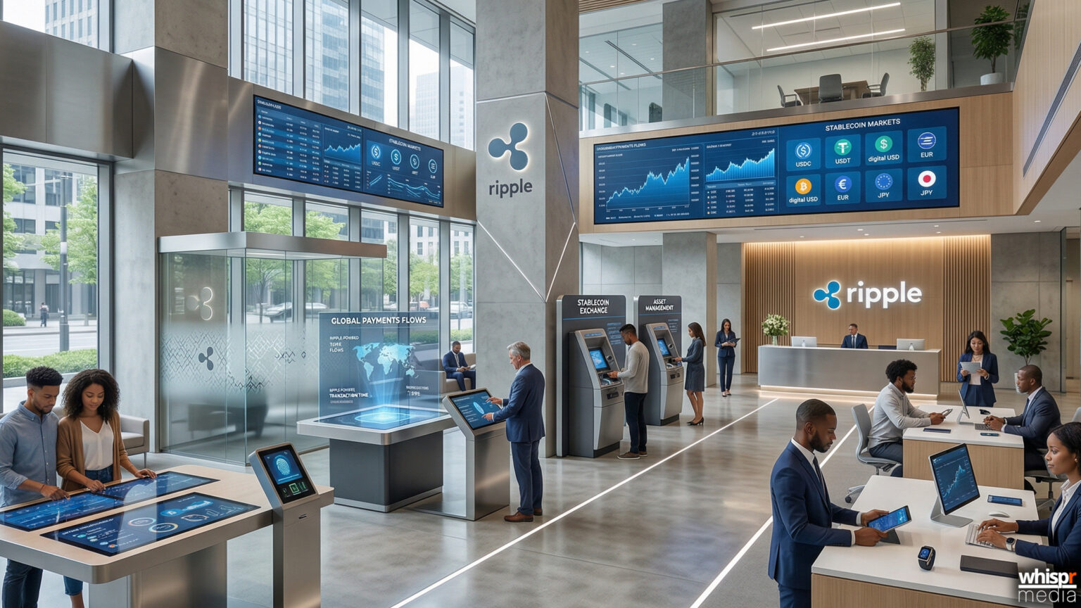 Ripple: stablecoins y pagos AI son el futuro del crypto · WHISPR